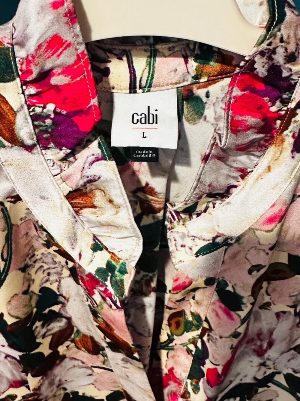 Cabi floral blouse